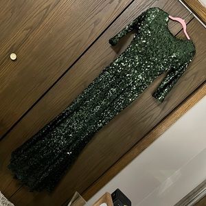 Morning Lavender Valentina sequin green L’atiste gown/dress
